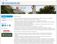 Tablet Screenshot of cruetic.ujaen.es
