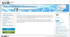 Desktop Screenshot of administracionelectronica.ujaen.es